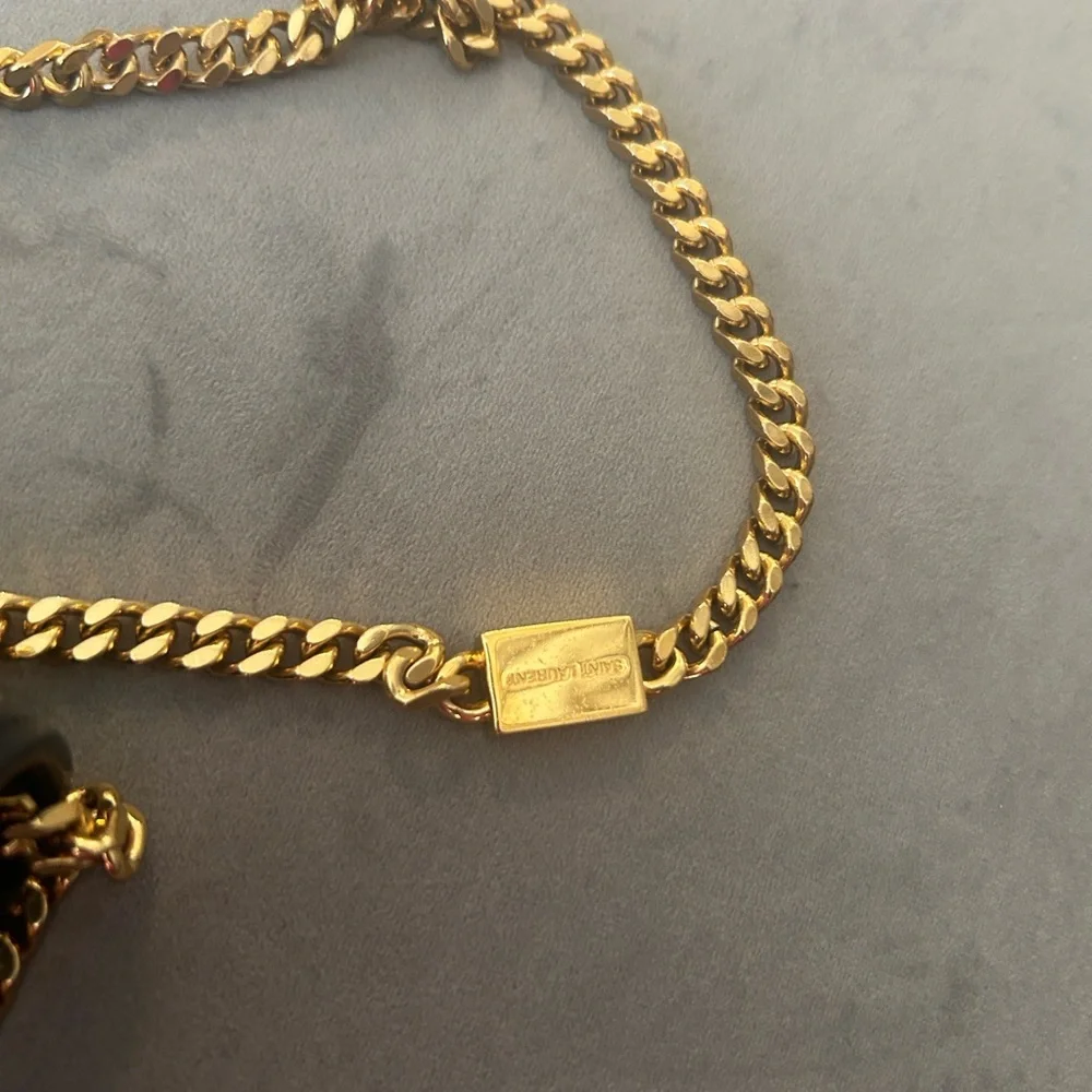 Yves Saint Laurent Black Crossbody with Gold Chain - Picture 2 of 8